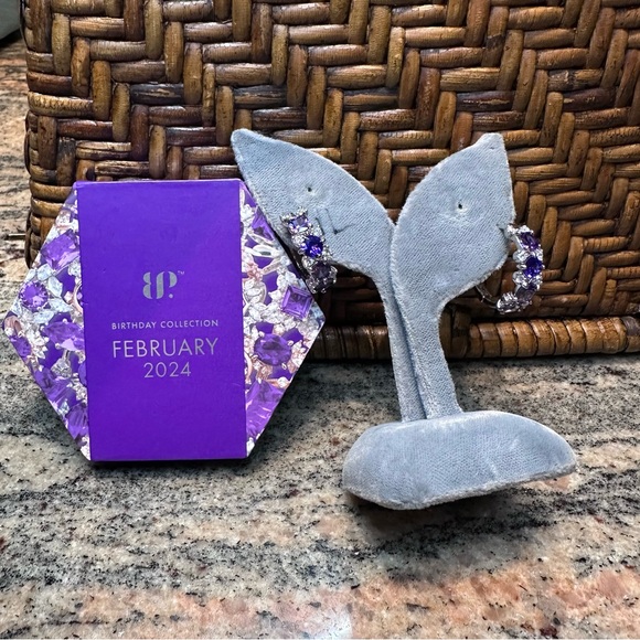 Bomb Party - Scattered Hoops w/ Purple Topaz & Dark Amethyst, February 2024 - Picture 6 of 11